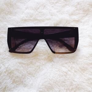 Greta Black Oversized Statement Sunglasses